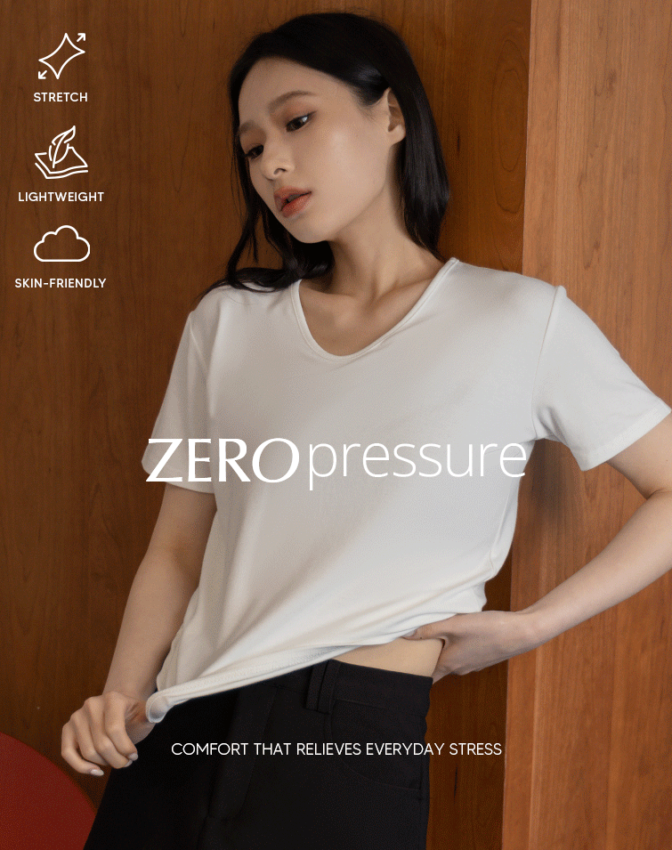 SOFT-FEEL V-NECK TEE