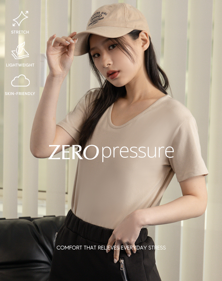 SOFT-FEEL V-NECK TEE