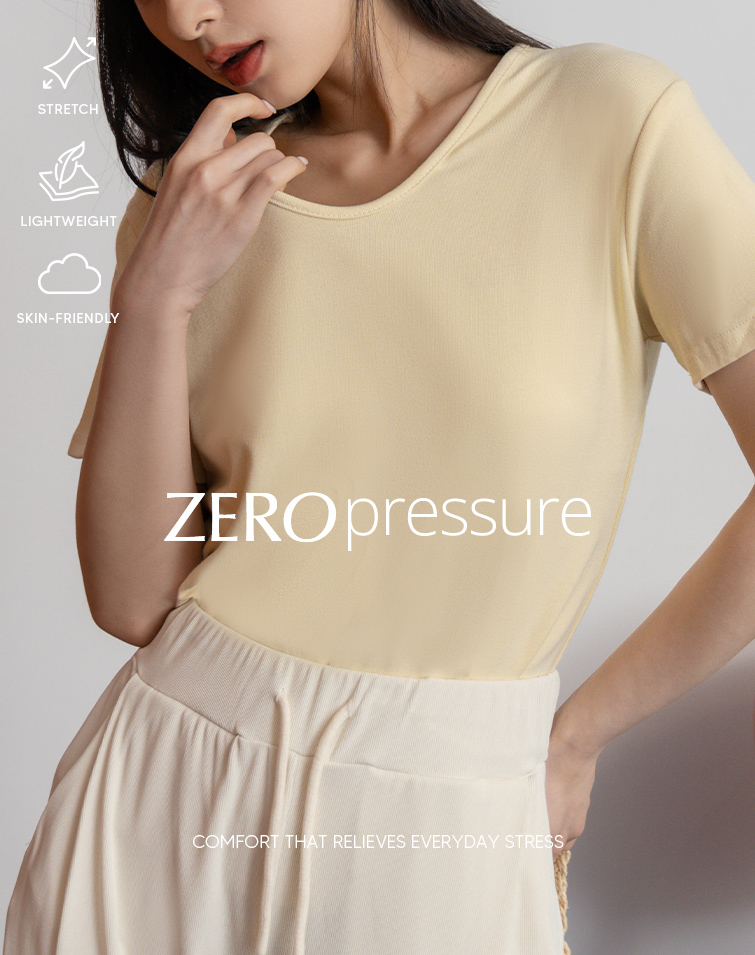 SOFT-FEEL V-NECK TEE