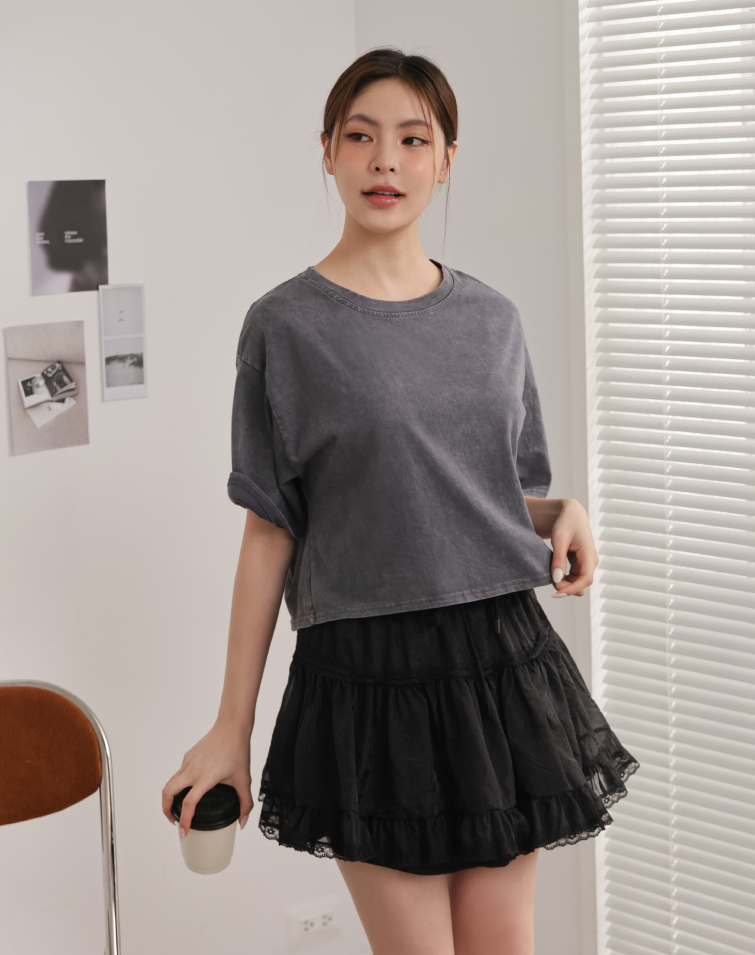 RETRO LOOSE FIT WASHED T-SHIRT