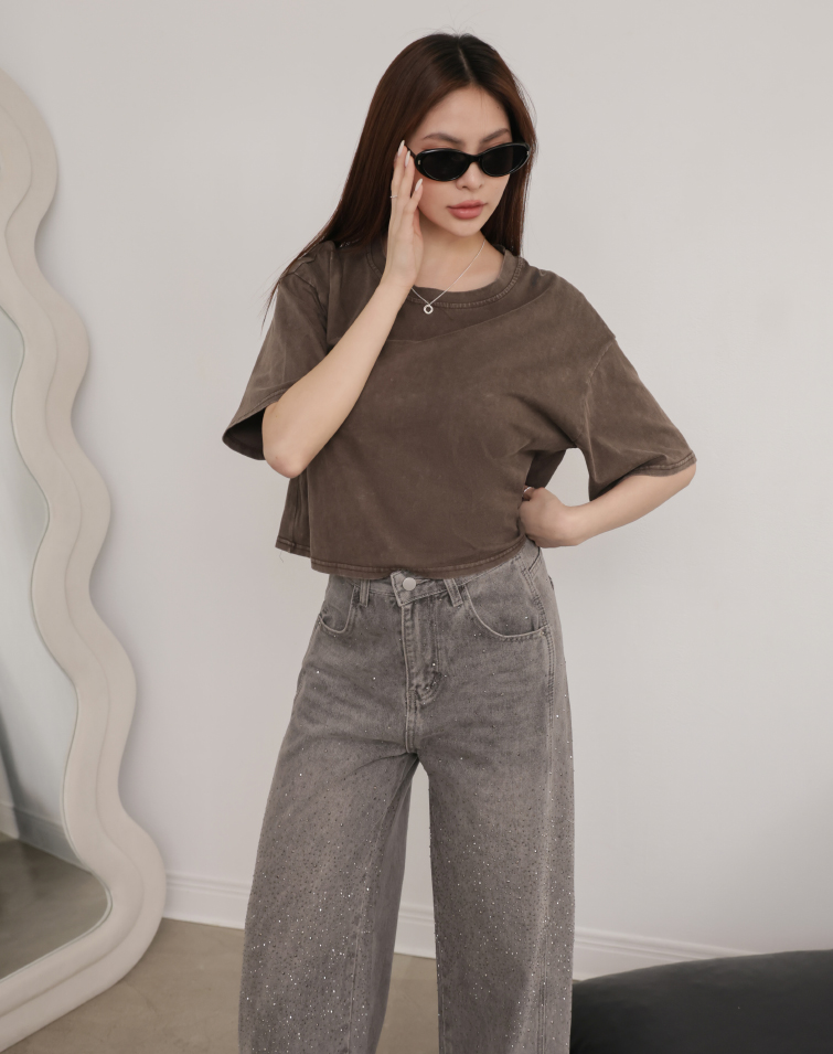 RETRO LOOSE FIT WASHED T-SHIRT