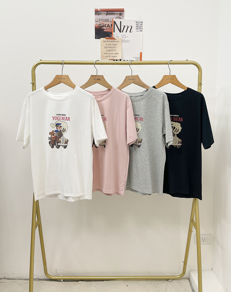 AMERICAN YOGI BEAR GRAPHIC T-SHIRT