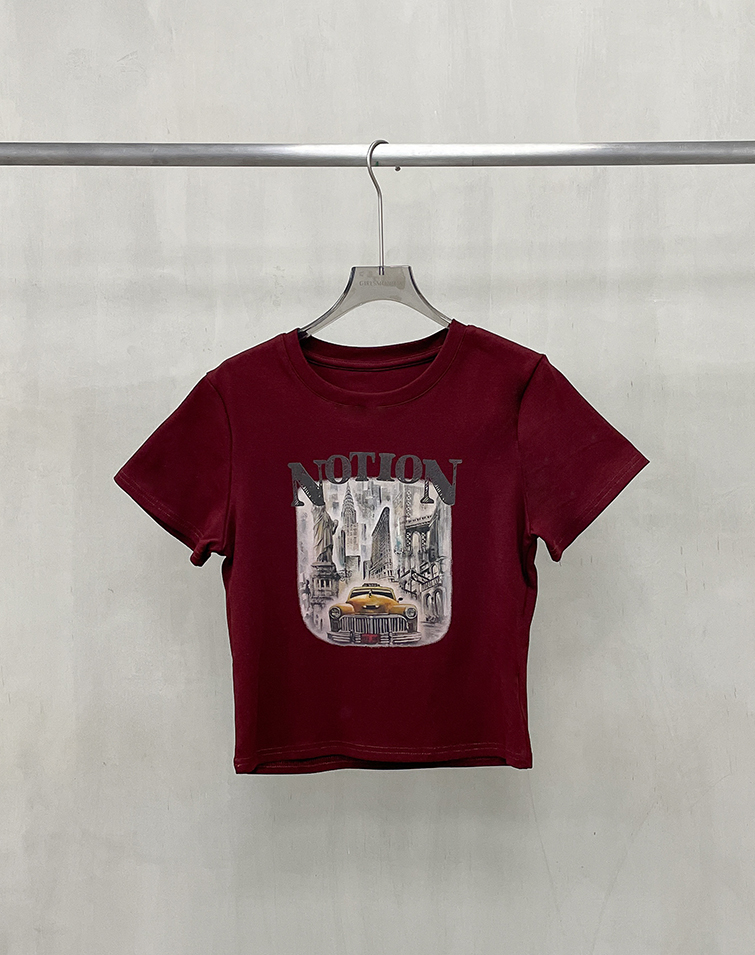 VINTAGE CLASSIC CAR PRINT T-SHIRT