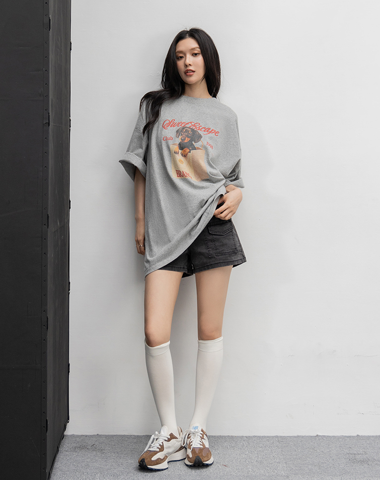 VINTAGE PAPER-BAG DACHSHUND TEE