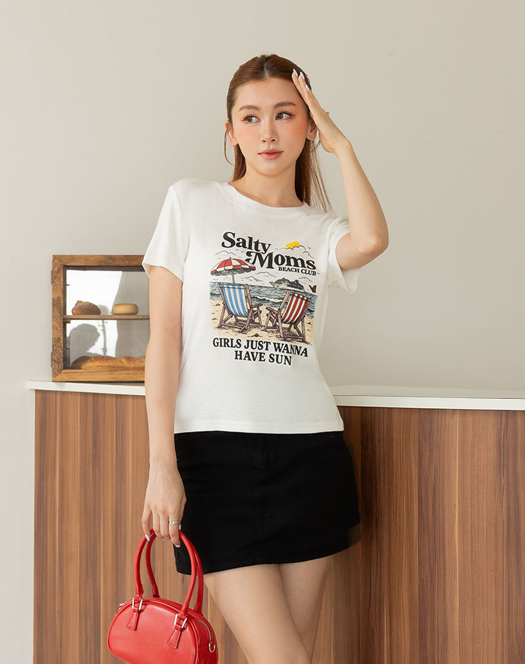 BEACH GRAPHIC TEE