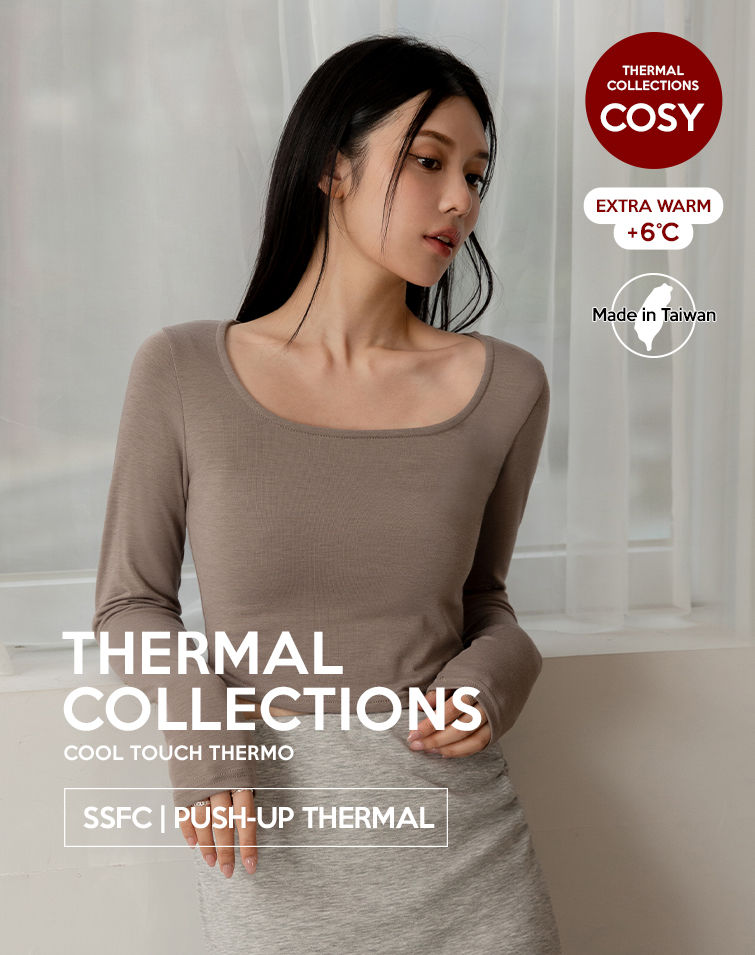 MIT SQUARE COLLAR CURVY HEM THERMAL TOP