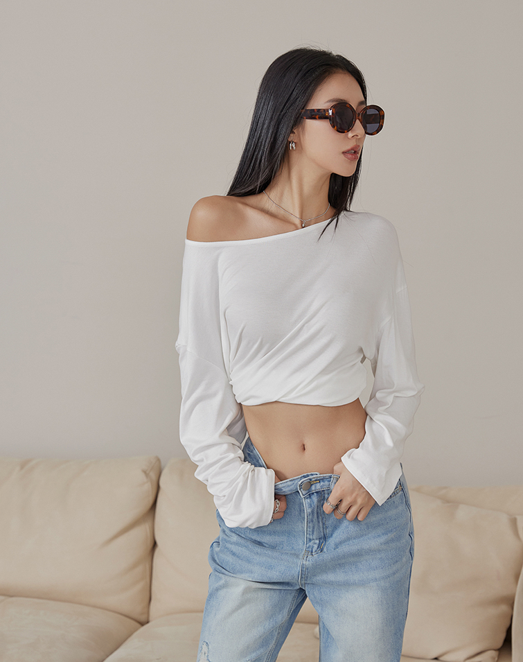 BASIC OVERSIZED SOFT LONG SLEEVES TEE