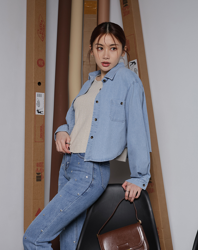 VINTAGE WASHED DENIM SHIRT