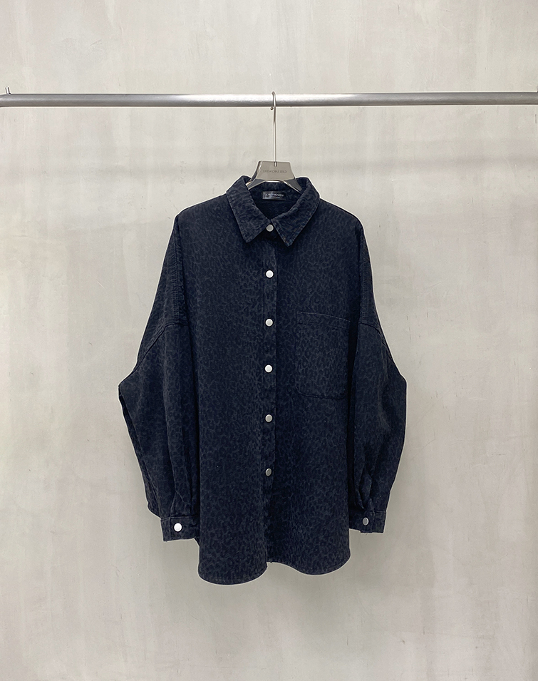 VINTAGE WASHED LEOPARD PRINT SHIRT