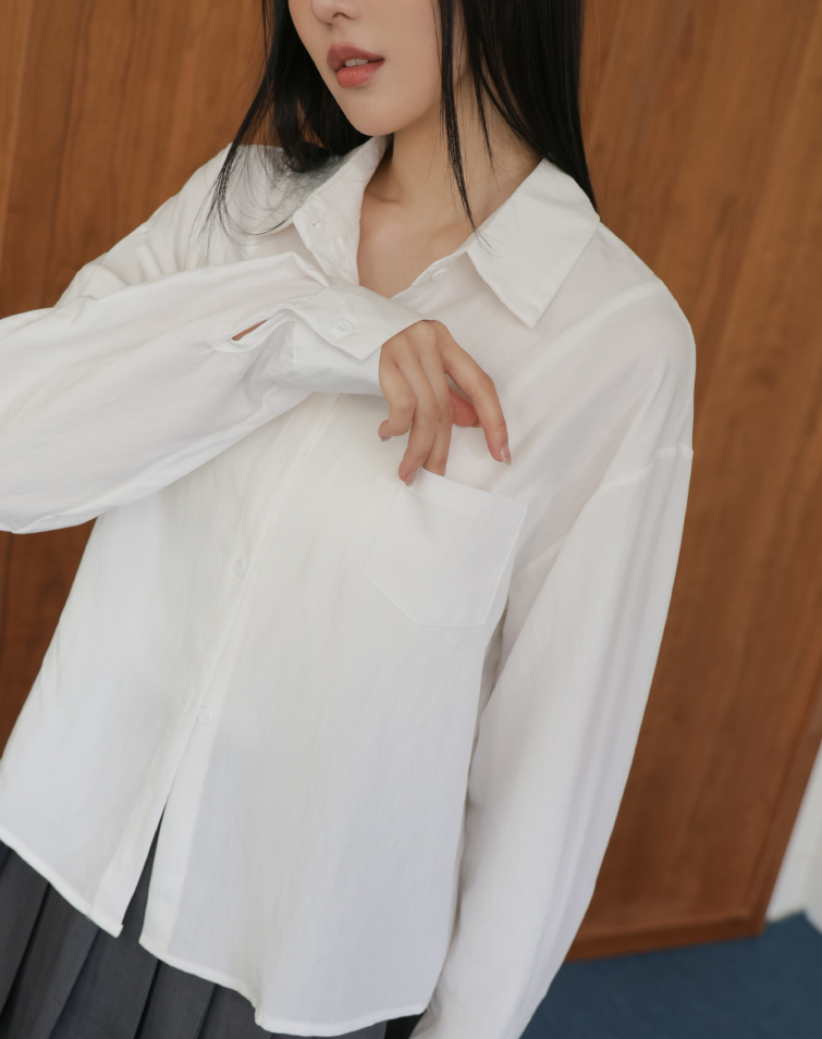 VIBRANT SPRING LONG-SLEEVE COLLARED SHIRT