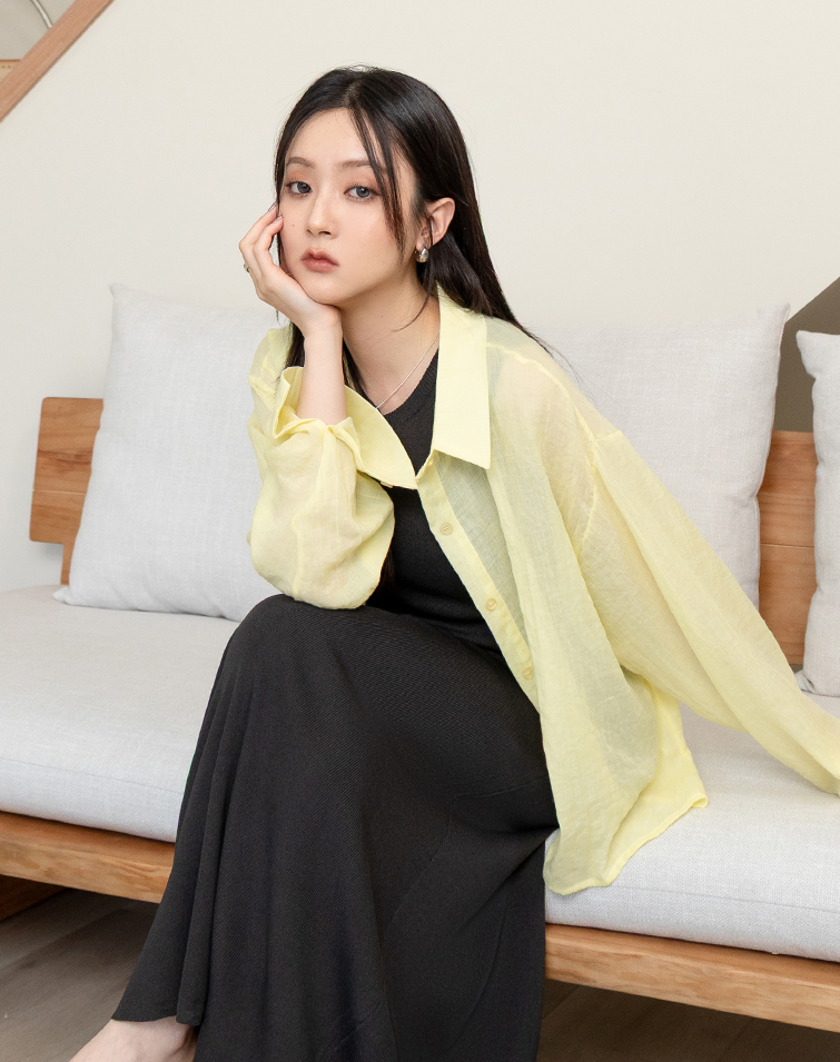DOPAMINE SHEER L/S SHIRT