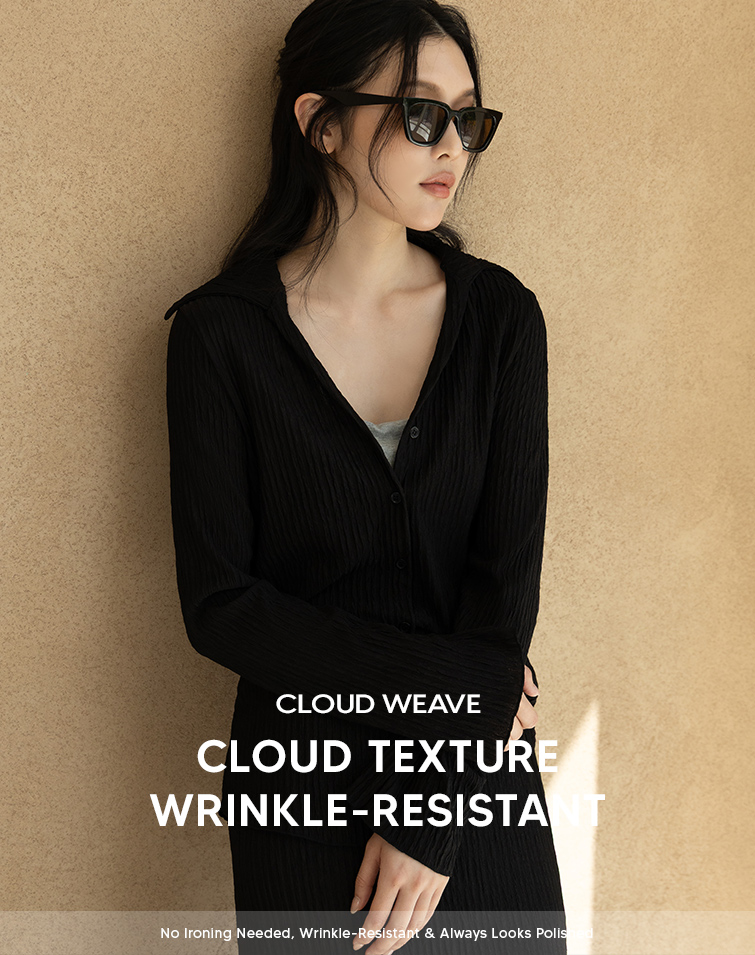 MIT CLOUD TEXTURE SHIRT