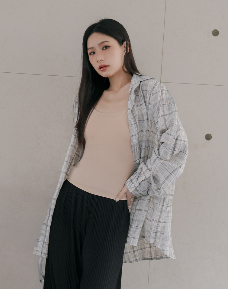 CLASSIC PLAID OVERSIZED SHIRT