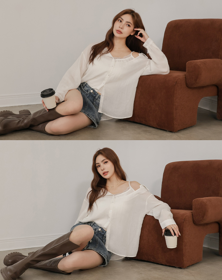 LIGHTWEIGHT COLLARED SHIRT