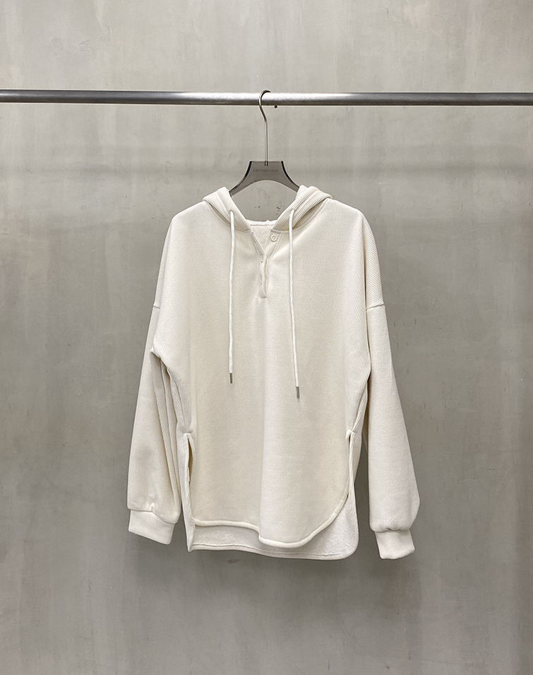 CORDUROY DRAWSTRING HOODIE