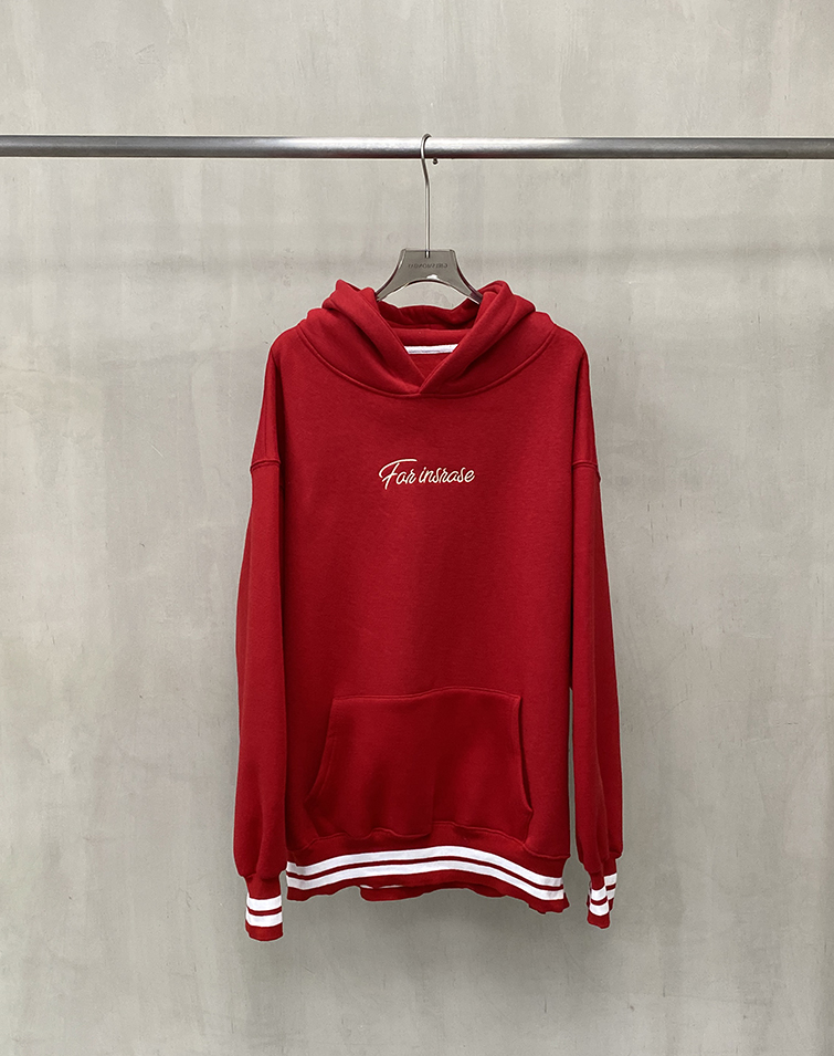 CONTRAST LETTER HOODIE