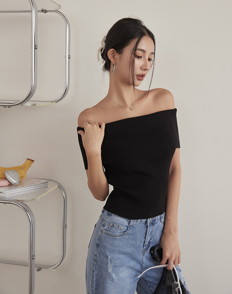 CHIC BASIC OFF SHOULDER TOP