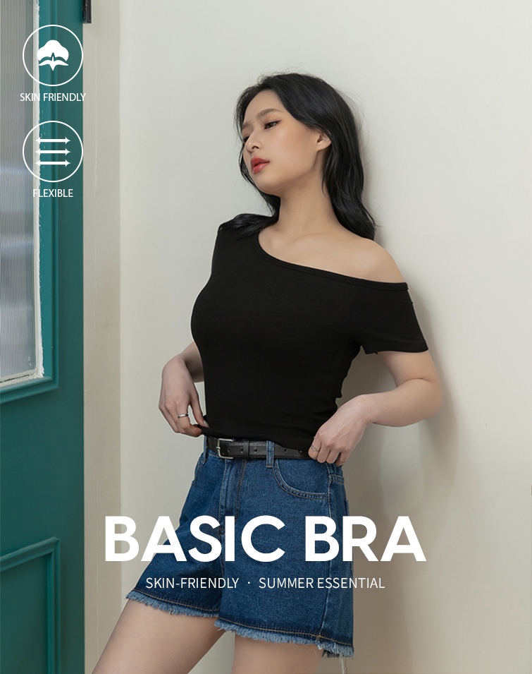 MINIMALIST FINE RIBBED BASIC TOP