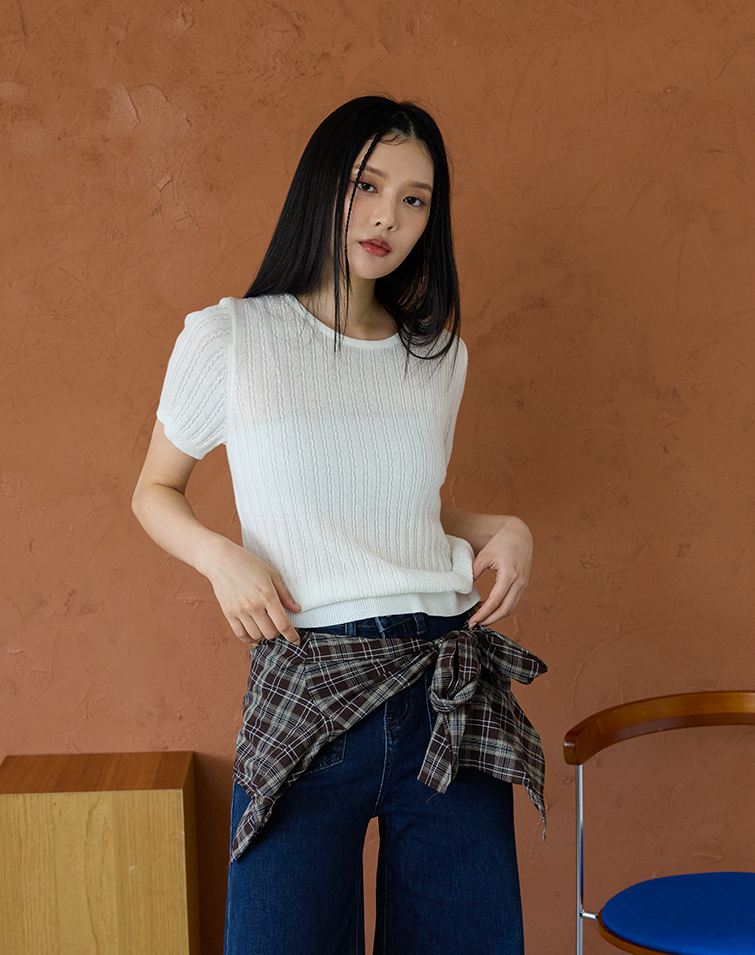 BASIC RIBBED KNIT TOP