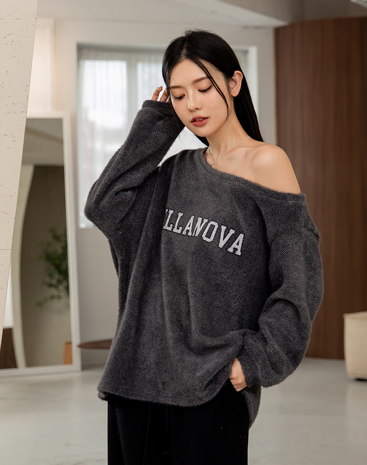 FUZZY ASYMMETRICAL TIE TOP