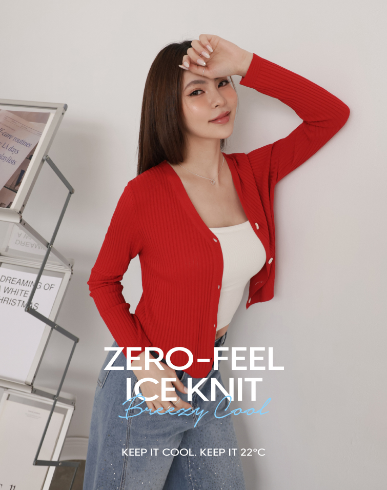 SOFT RIBBED V-NECK TOP