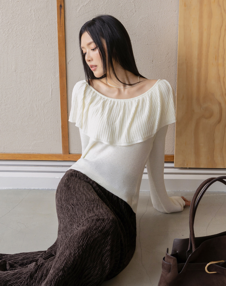 LUXE-LADY RUFFLED TOP