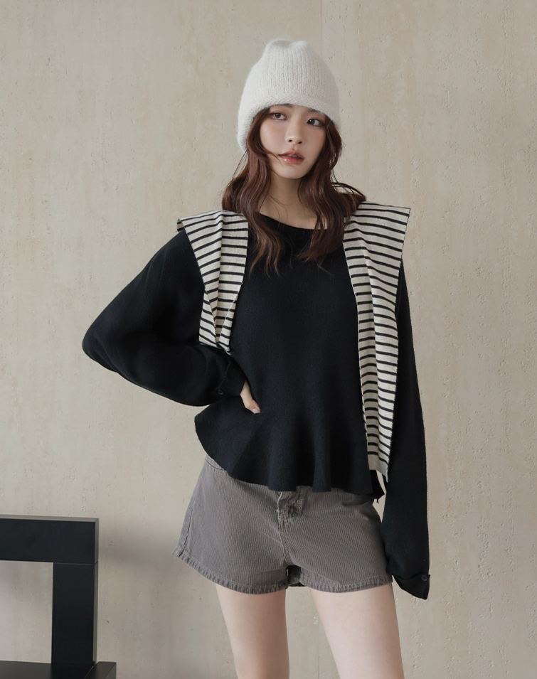CINCHED-WAIST HEM TOP