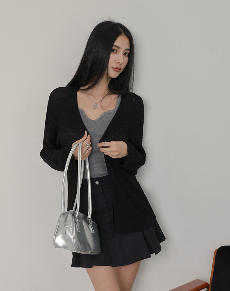 ICY KNIT DROP SHOULDER CARDIGAN