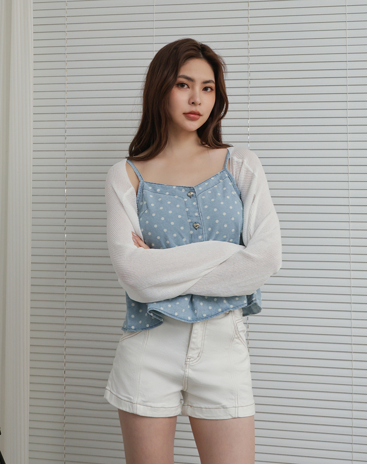 SOFT TEXTURED KNIT LONG-SLEEVE CARDIGAN