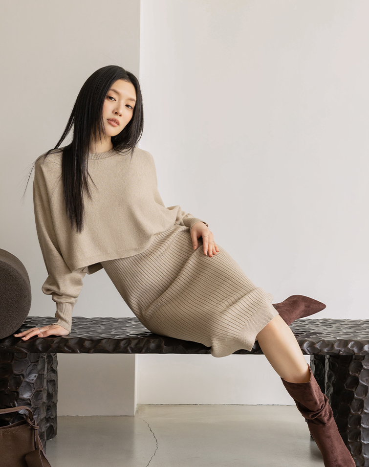 SOFT-COTTON 2-PIECE DRESS