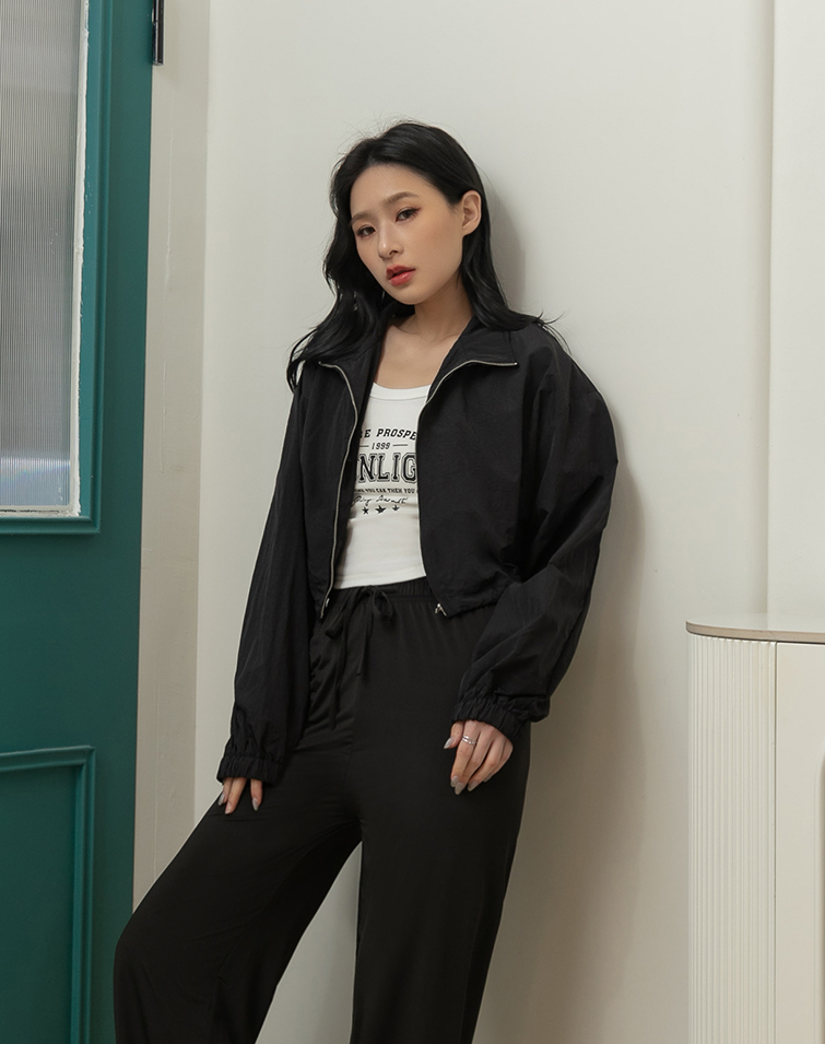 LIGHTWEIGHT CUFFED SLEEVE BASIC JACKET