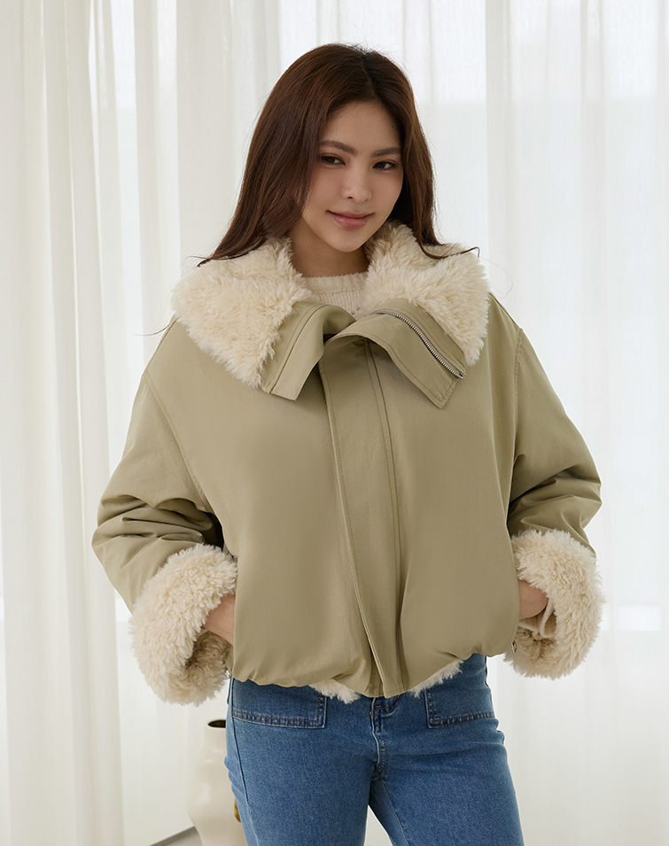 BRUSHED FLEECE JACKET