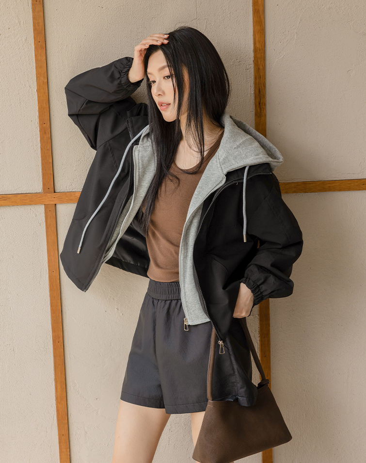 EAVY DUTY 2-PIECE HOODED ZIP JACKET