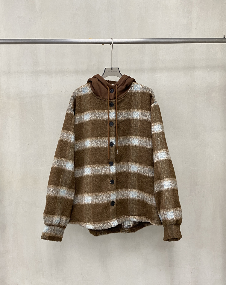 COLORBLOCK BLEND HOODED JACKET