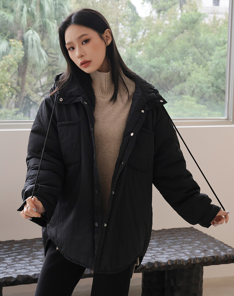PUFFY HOODED JACKET
