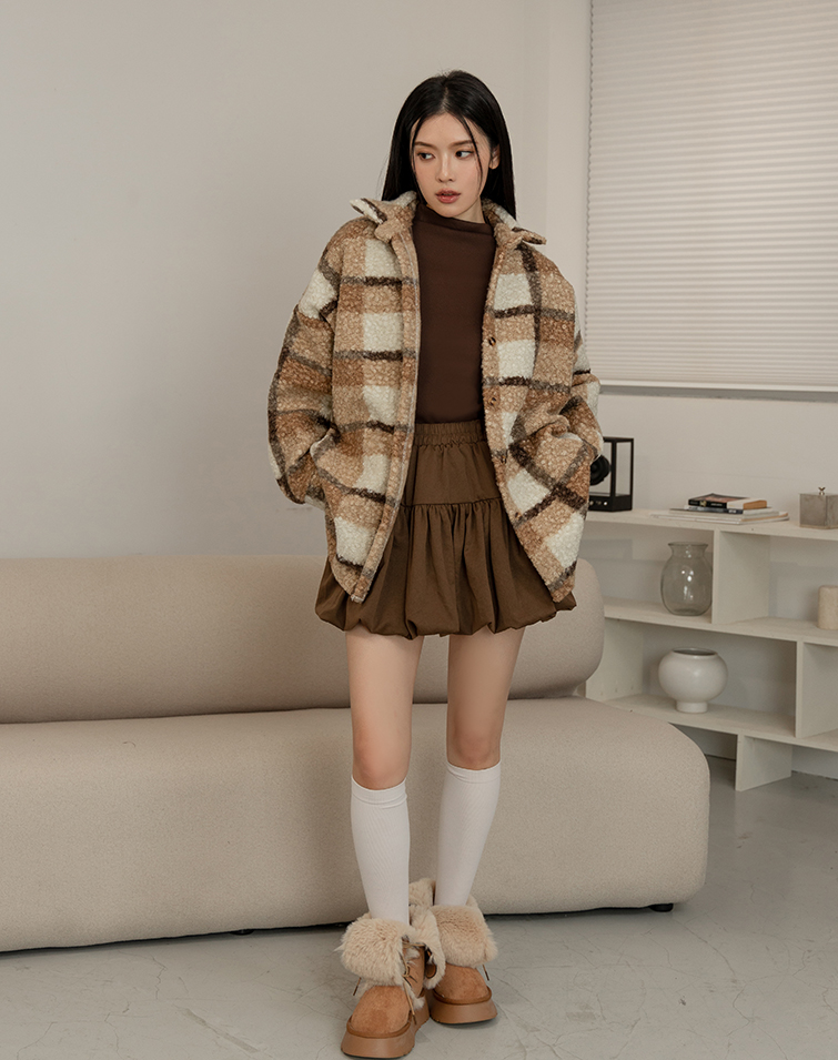 TEDDY FLEECE SHIRT JACKET