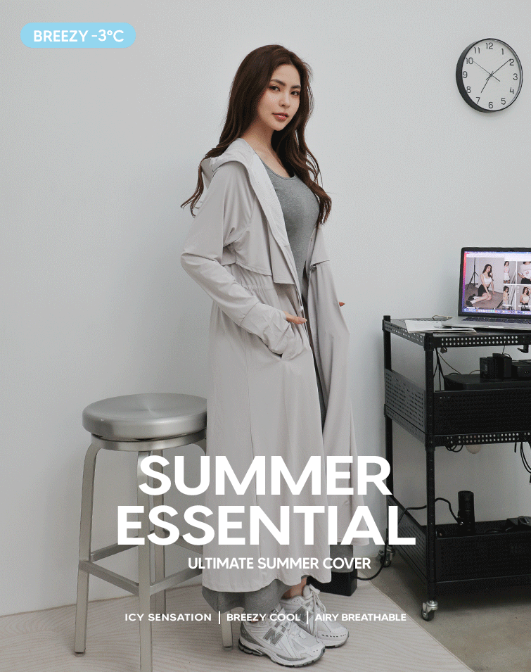 CASUAL TWO-IN-ONE LOOSE SUN PROTECTION DRESS