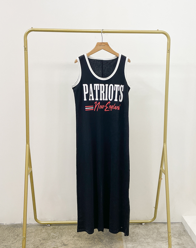 AMERICAN STYLE LETTERING TANK DRESS