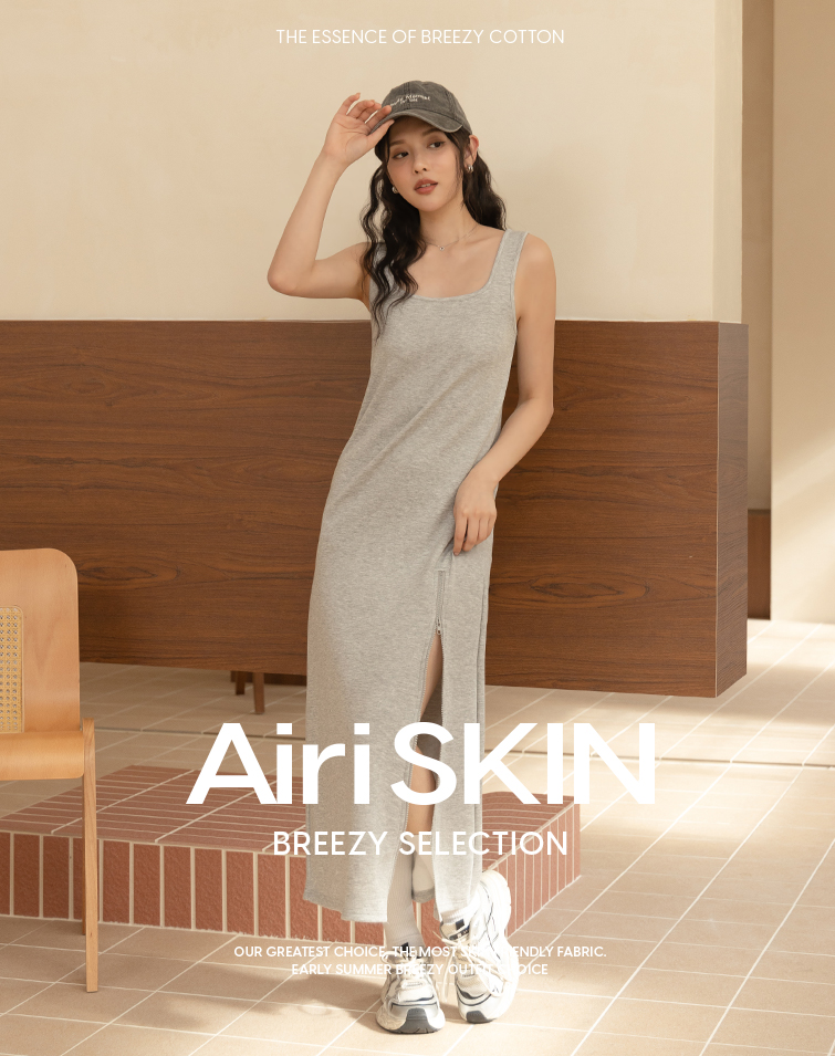 MIT MINIMALIST  ZIP-UP MAXI DRESS