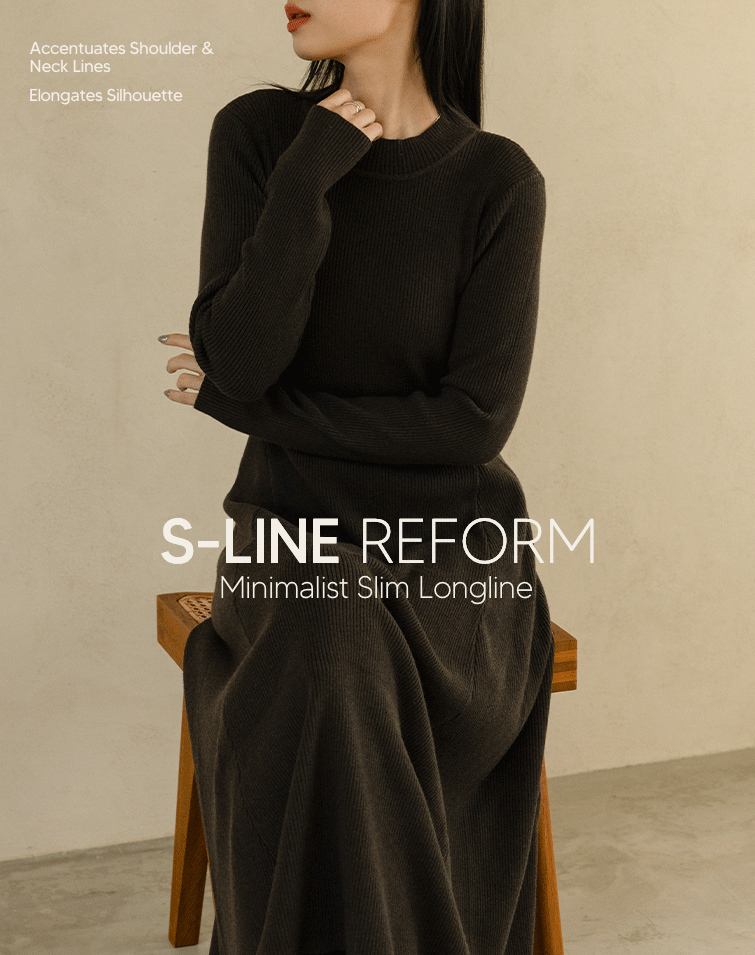 MINIMALIST ROUND-NECK DRESS