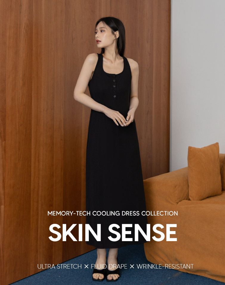 FINE-RIB SOFT-FEEL TANK DRESS