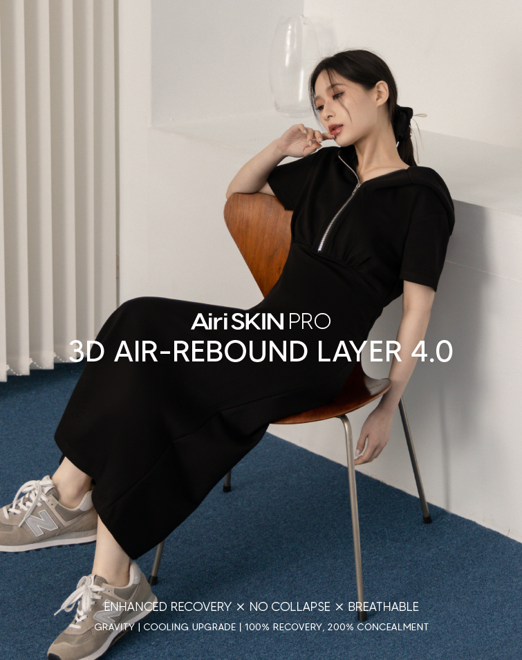 FEATHERLIGHT CHIC HALF-ZIP HOODED WAIST DRESS