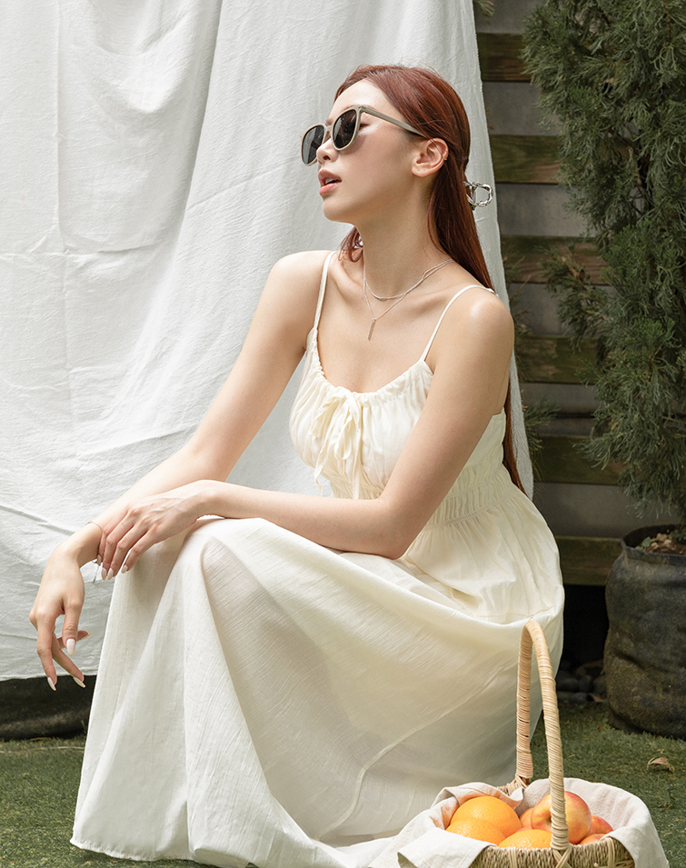 HALTER TIE LAYERED DRESS