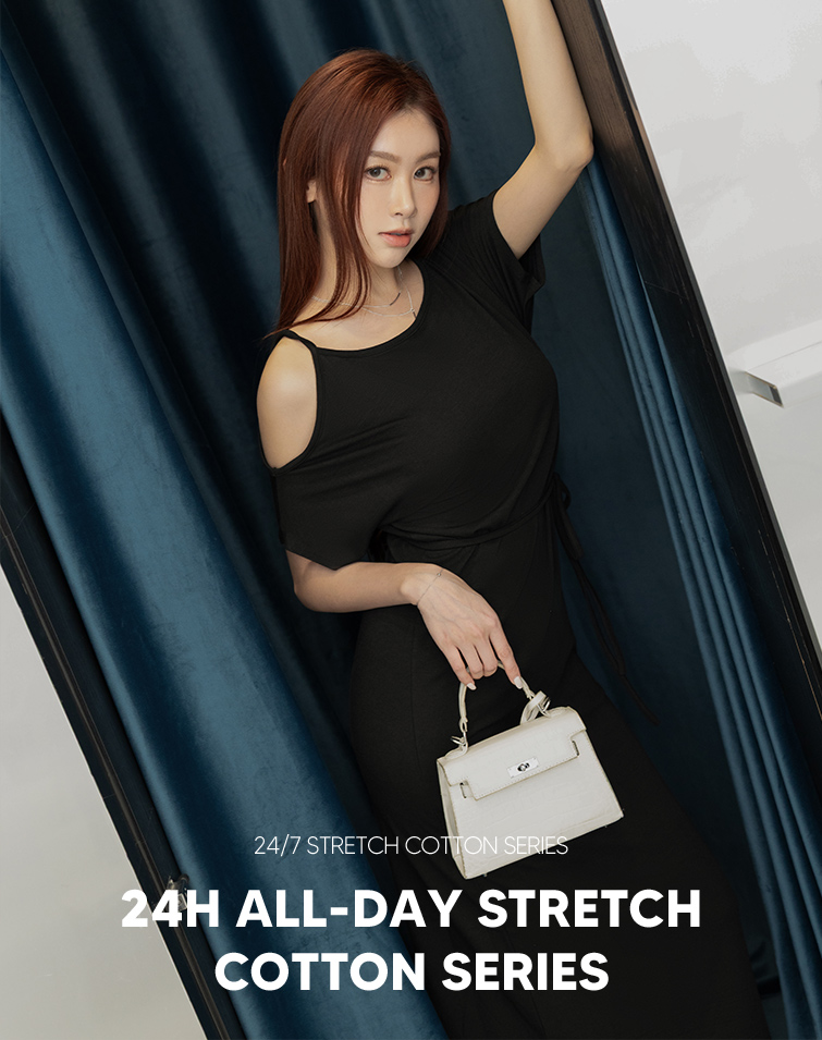 MIT SIDE TWIST SLIM FIT DRESS