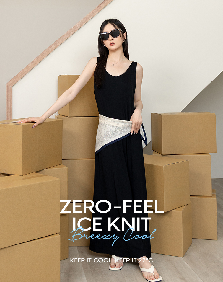 COOLING RIBBED MAXI DRESS
