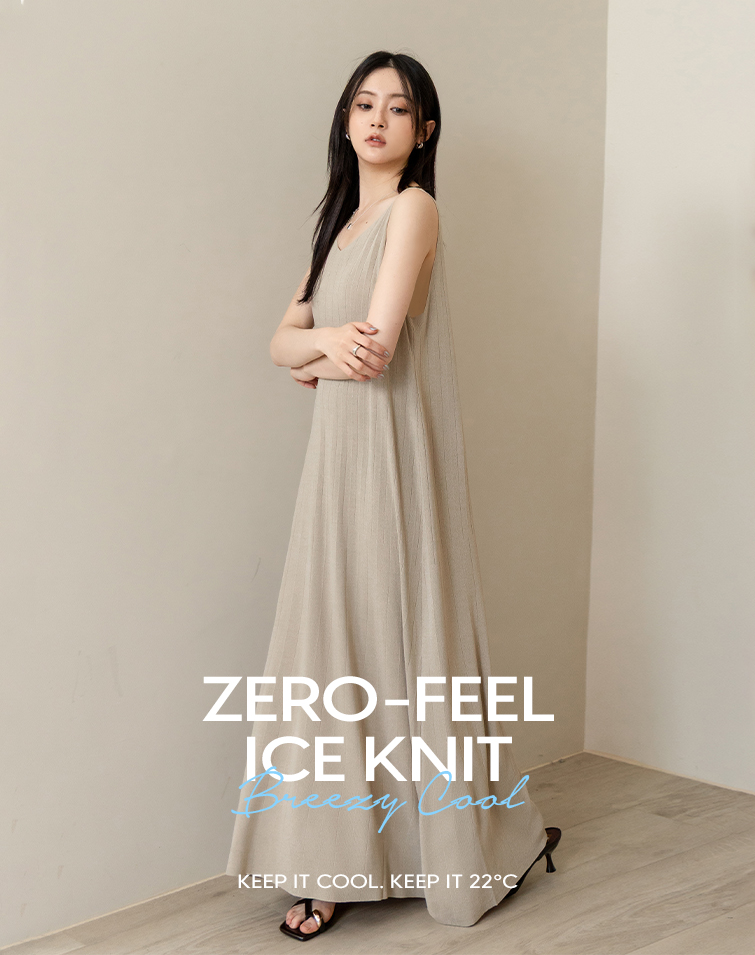 COOLING RIBBED MAXI DRESS