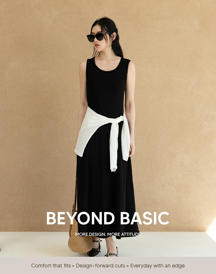 MIT SLIM RIBBED TANK DRESS