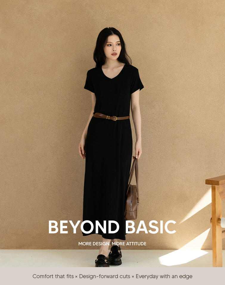 MIT RIBBED SHORT SLEEVE DRESS