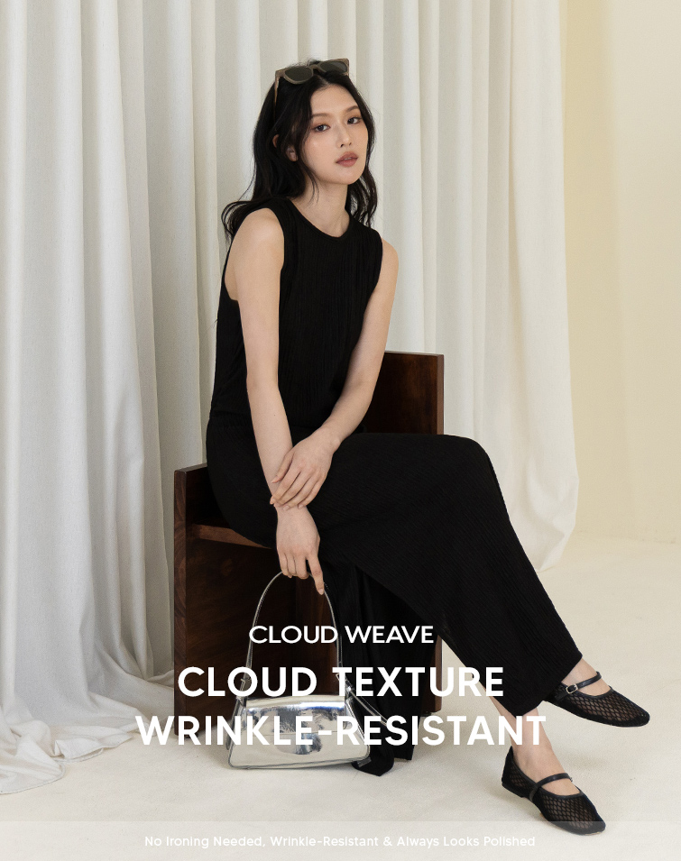 MIT CLOUD TEXTURE TANK DRESS