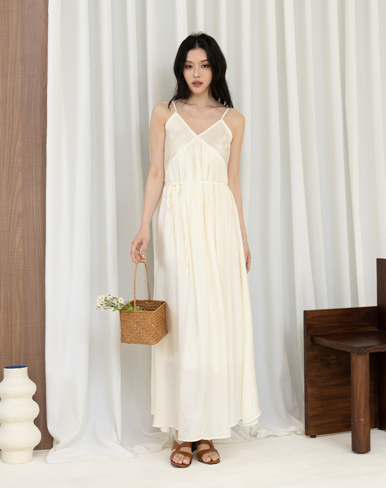 SUMMER CORD TIE DRESS